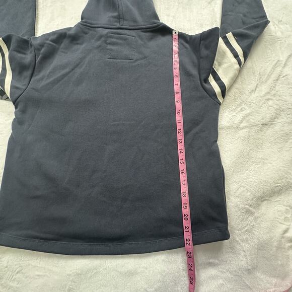 Colosseum Michigan Wolverines Jacket Womens SMALL Fleece Hooded Snap Blue Gray - Picture 8 of 12